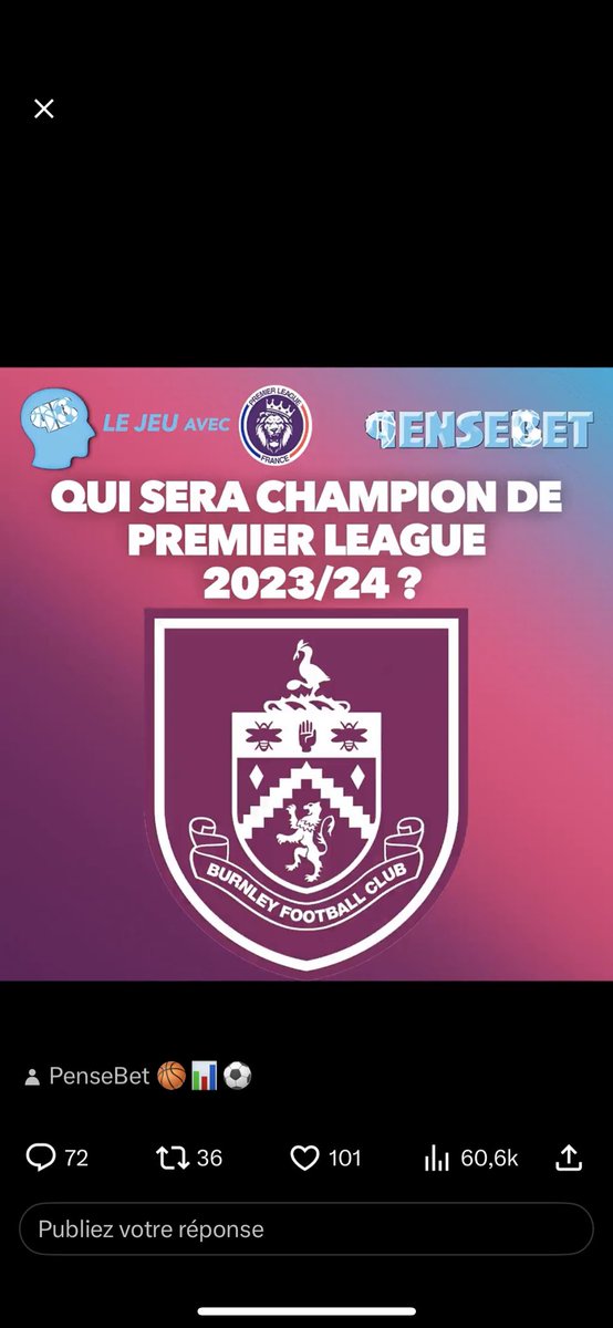 Lauxkeepclean's tweet photo. @PLFrance_ @PenseBet Bon alors à part une énorme surprise je suis tombé sur un prétendant à la descente @BurnleyOfficial @OfficialFPL @Burnley_FR https://t.co/5yo9q6Nz6s