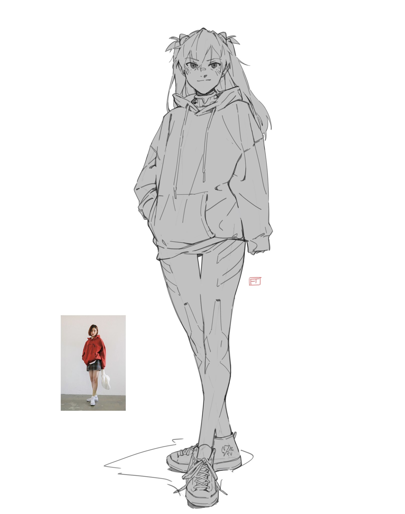 How to draw a hooded sweatshirt? Teach you how to draw anime hoodies -  laitimes