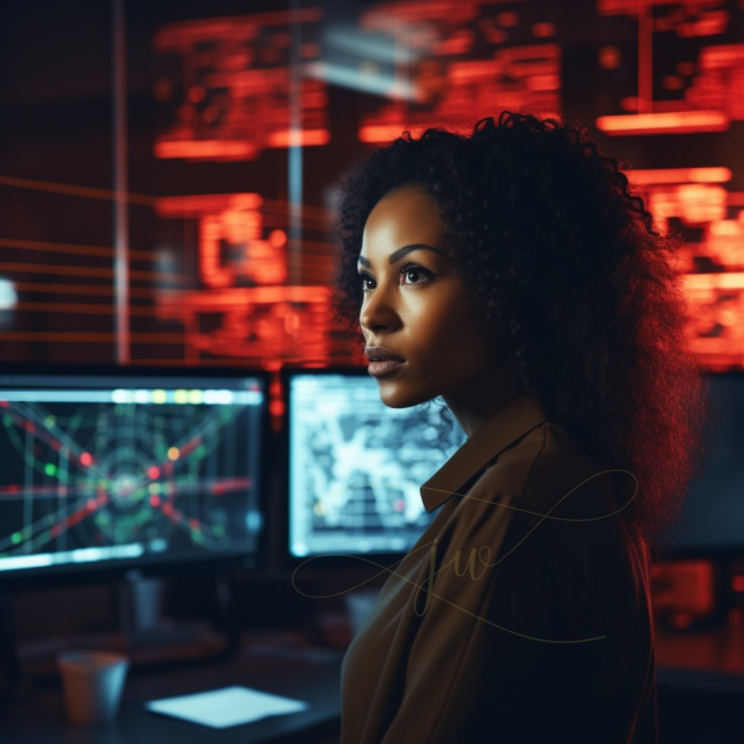 JennWalker007's tweet photo. Created #CyberSistas collection to motivate more women &amp; minorities to pursue cybersecurity careers. AI-generated images depict diversity in tech. Aim is to increase representation &amp; inclusion. #share #blackAI https://t.co/Ft1k7BJgsG