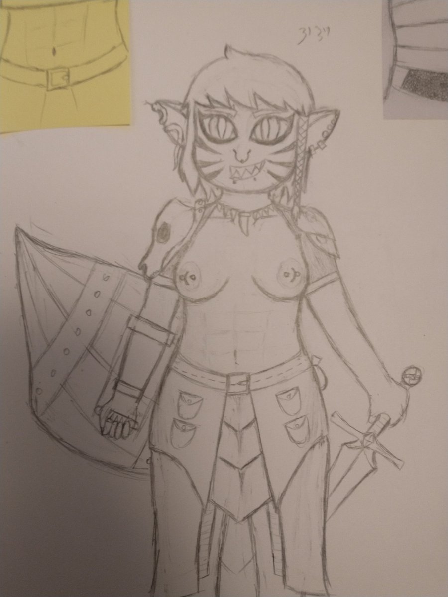 aspin_betha's tweet photo. Re uploading my art to get back into posting: this is Keladry my goblin fighter from a game I played for years https://t.co/AyKbhm07qb