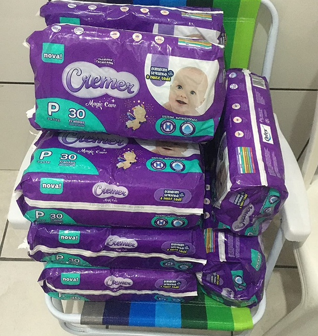 Fralda Cremer Jumbo P 30 Unidades