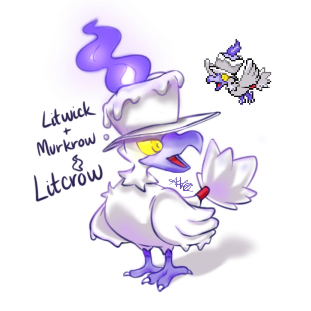 avocobbo's tweet photo. Litcrow from Pokémon Infinite Fusion (Litwick + Murkrow)

Credits to the original creator of the sprite Eumelprinz 

#infinitefusion #litwick #murkrow #pokemoninfinitefusion #pokemon #pokemonfanart #fanart #pokémon #art #artwork #cute #litcrow https://t.co/CA4nvBsKZh