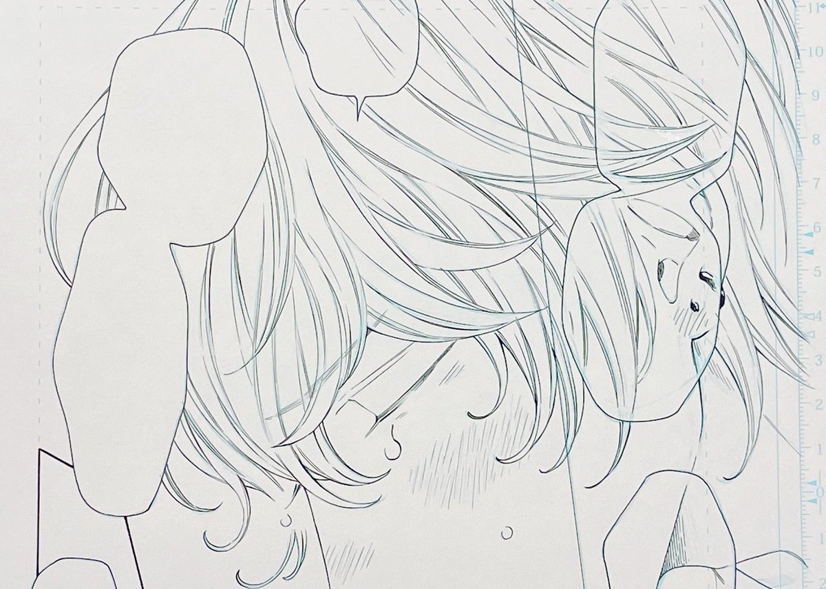 #キスで描く一等星 線画原稿✒️