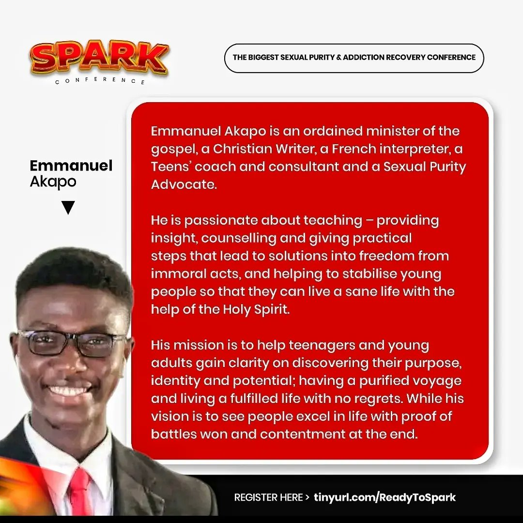 charactercoach_'s tweet photo. Meet our amazing panelist! 🔥🔥🔥
Yet to register for SPARK conference?
Click the link Below Now
https://t.co/i0R0MFTjbd
https://t.co/i0R0MFTjbd
https://t.co/i0R0MFTjbd
•••••
•••••
#Spark2023
#SparkAcademy
#TheRedefinition
#ReDefinition2023
#SparkConference2023 https://t.co/QZEfachjPy