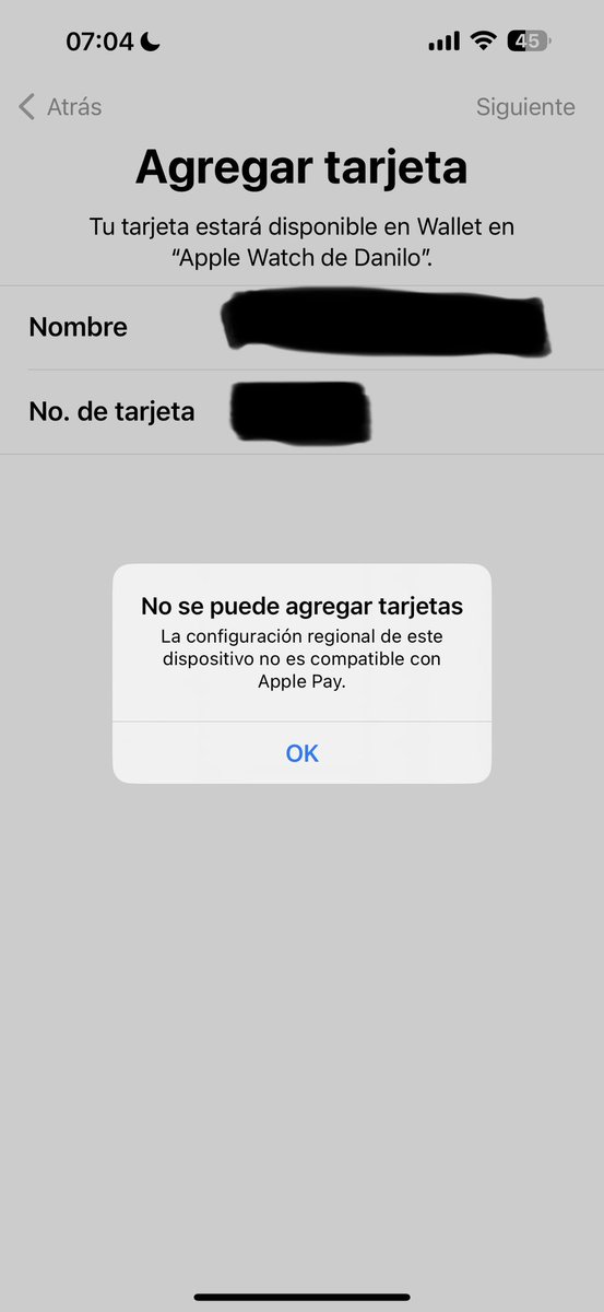 Alguien más con problemas con Apple Pay?