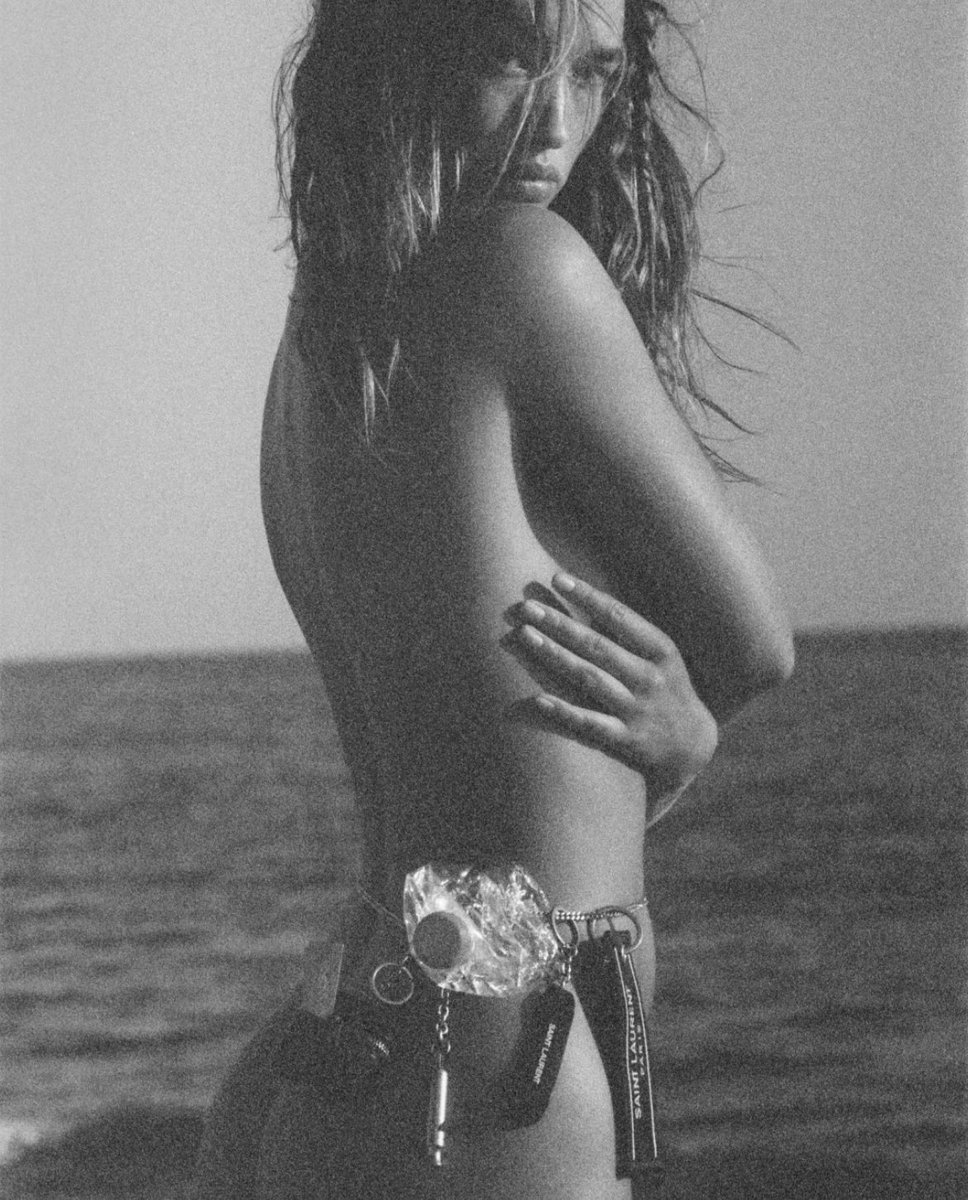 thesoftestaura's tweet photo. saint laurent summer 2023 campaign photographed by purienne https://t.co/vmMsnk0Spq
