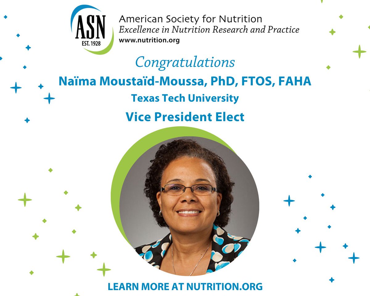 TTUNSc's tweet photo. Congratulations Dr. Naima Moustaid-Moussa on the achievement of your new role!

Read more here: https://t.co/dyj4psNU0n https://t.co/QxbQY669Pi