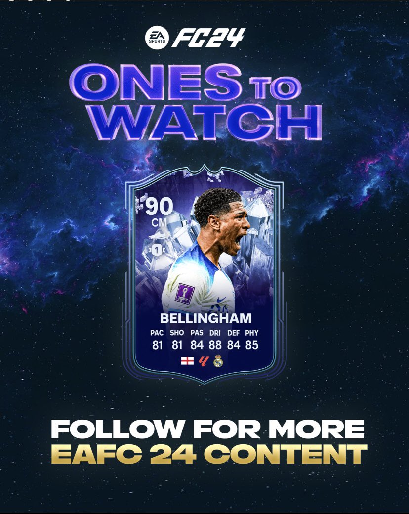 JuniorHoboFC's tweet photo. Potential “Ones To Watch” Cards in EAFC 24 Ultimate Team 👀🔥 https://t.co/7eZYJOfijS