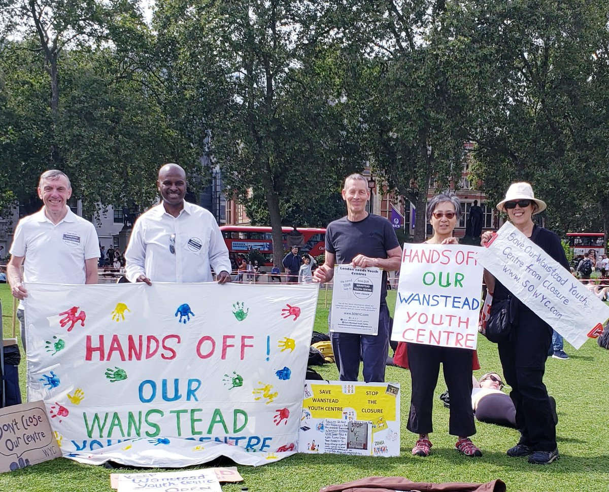 Hands off Wanstead Youth Centre - this campaign took the message to the doors of the government - we will not be ignored...