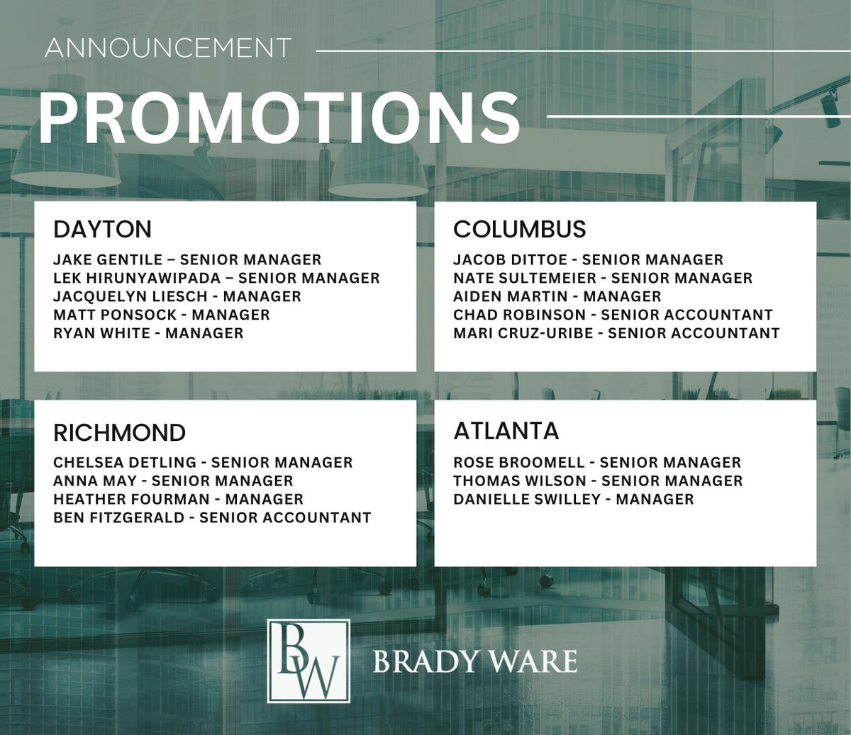 Brady Ware & Company tweet media
