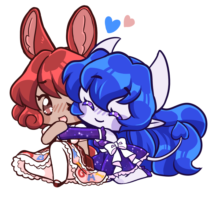 Miss_mossball's tweet photo. A chibi commission I did for a friend! ❤💙

#chibi #ittybitchibicommission #evalyn #adaline #evaxada #cute #couple #wlw #doodleheaven #myocs https://t.co/GXMTiDyl35