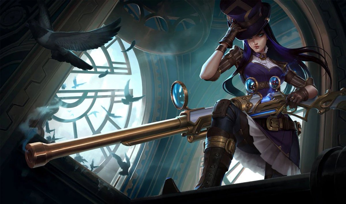 Spideraxe30's tweet photo. Caitlyn buffs:
- P number of headshot stacks reduced from 6 to 5
- P crit ratio formula rewritten to be less cringe (damage is unchanged) https://t.co/1uMpuJBrPW