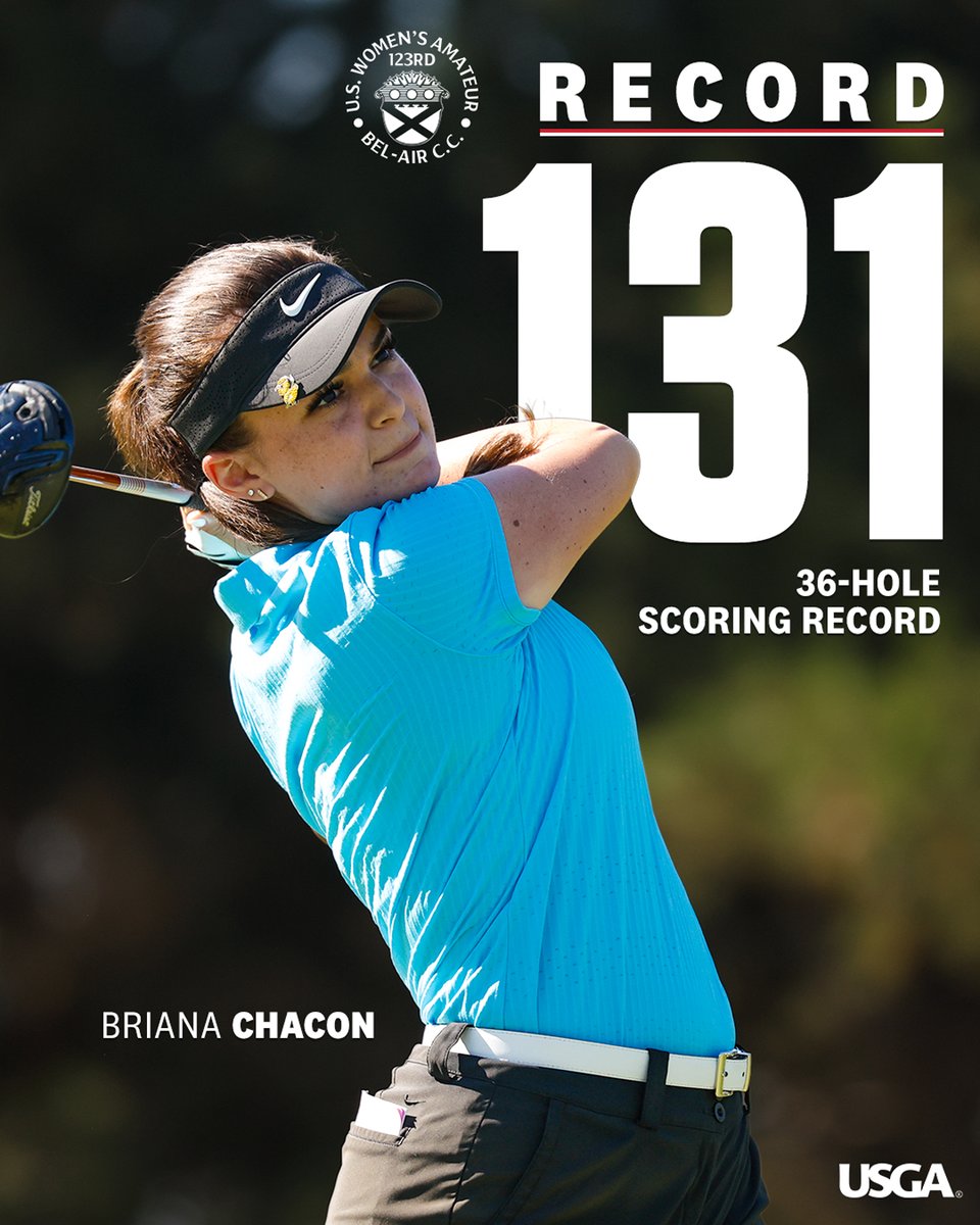 66-65 🔥

This is the 123rd playing of the #USWomensAm and no player has ever gone lower than <a href="/OregonWGolf/">Oregon Women's Golf</a>'s <a href="/briiichacon/">briana chacon</a>!