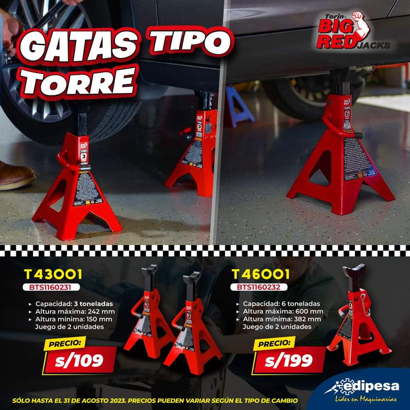 edipesaperu's tweet photo. 👨‍🔧¡¡𝗥𝗘𝗚𝗥𝗘𝗦𝗔: 𝗧𝗔𝗟𝗟𝗘𝗥 𝗔𝗨𝗧𝗢𝗠𝗢𝗧𝗥𝗜𝗭 #bigred!! 🚗
Lo que tu taller automotriz necesita. Gatas tipo torre. 
¡Aproveche nuestras ofertas!.
Solicita el tuyo aquí 👇
✅ Escríbenos al Whatsapp: 981 941 710 / 981410222
✅ Envíanos un correo: ventas@edipesa.com.pe https://t.co/EEg01PFaoP