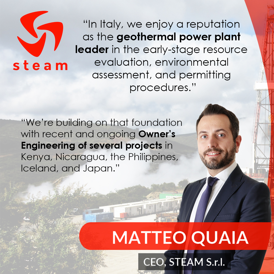 thinkgeoenergy's tweet photo. Steam Group's CEO, Matteo Quaia, spoke about how they maintain on top of geothermal sector in Italy by by having a dynamic team and unwavering focus to the success of geothermal development.
#geothermal
#geothermalenergy
#renewableenergy
#geothermaldevelopment https://t.co/5Wd1MlMqzG