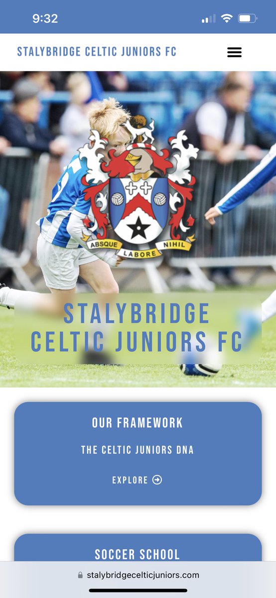 Celtic Juniors have a shiny new website! 

Plenty of more features to come including online registration for Soccer School. 

Get all the info you need at stalybridgecelticjuniors.com