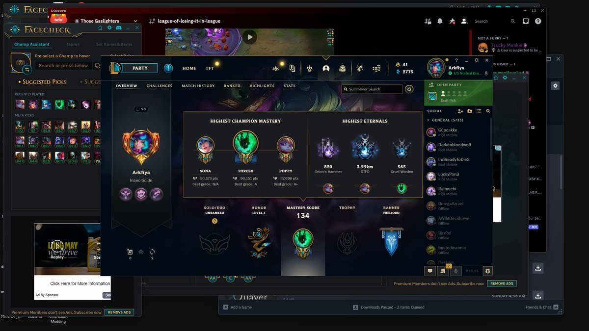 I AM DOOMED TO FOREVER HAVE MASTERY 6 ON POPPY

AAAAA
ALMOST AS MUCH MASTERY AS THRESH AND STILL ONLY 6