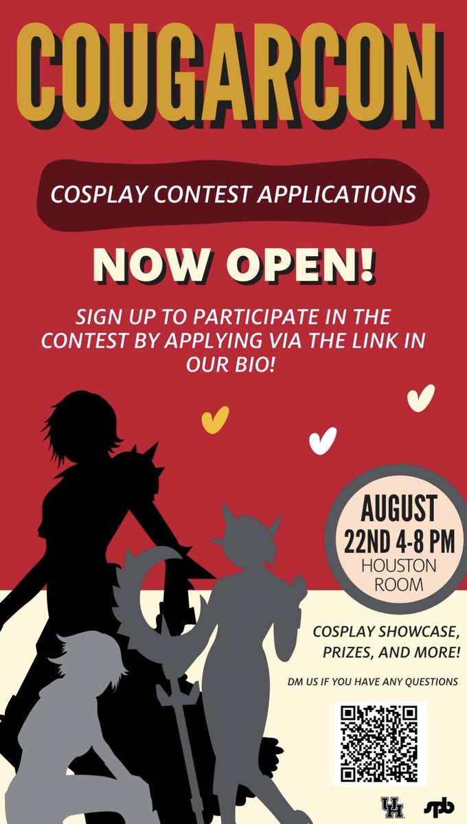 coogesports's tweet photo. 🗣️ATTENTION ALL COSPLAYERS
Signups are now available for the cosplay competition. Top 3 win cosplay construction kits and gift cards! https://t.co/1MZG88rdDi