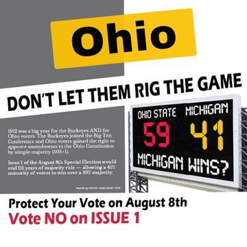 Bvweir's tweet photo. What’s happening in the #StateOfOHIO is a concern to ALL OF US
Once again #theevilGOP aims to destroy our rights — especially the rights of women and minorities
Although I’m not in #Ohio I have friends there and will support THEM while supporting ALL of us
#VoteNoOnIssue1 https://t.co/ZL0wqF62Vi