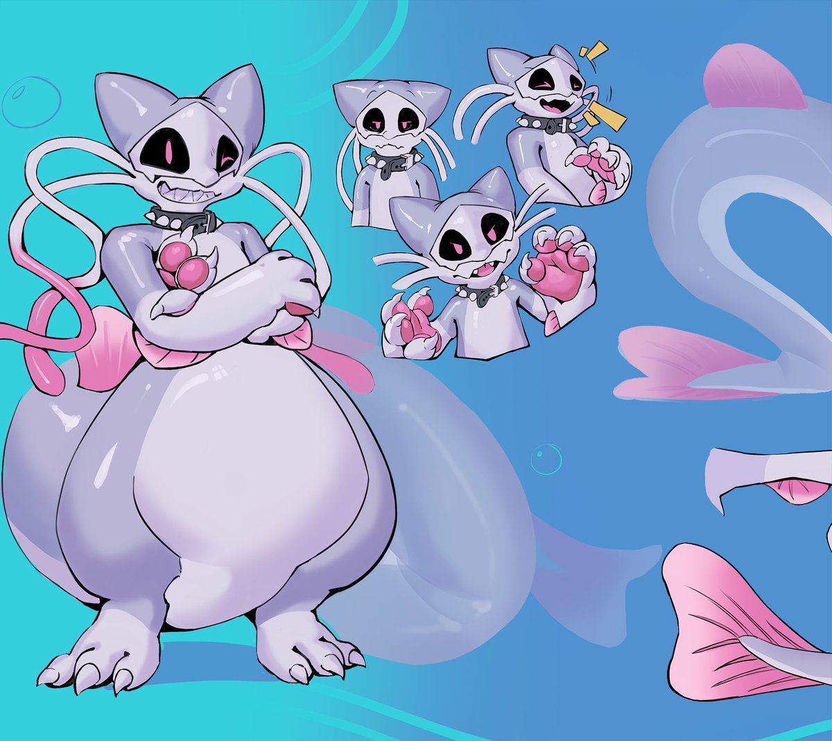 thiagocunhaart's tweet photo. Commission for @MarceCatfish !
Thank you for commissioning me! Lot's of fun drawing your character's ref sheet. https://t.co/x5oWCe01Yg