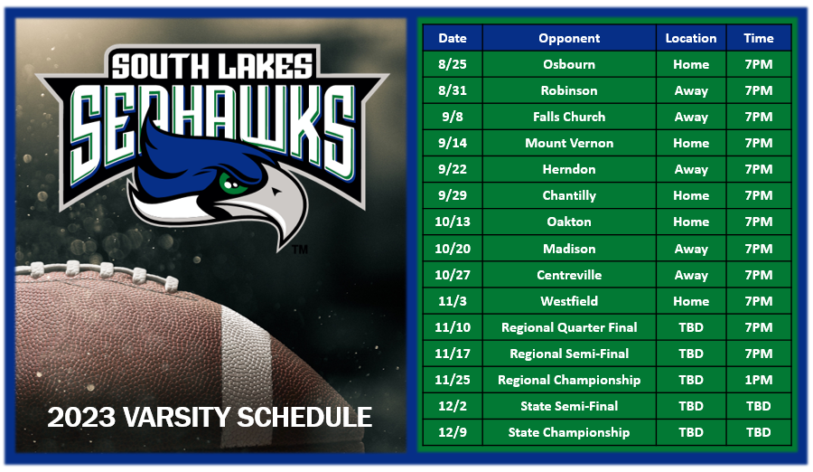 Rutland_Colin's tweet photo. Clear your calendar! Fridays are for the Birds! #FAFTB (except when we play on Thursday 8/31 and Thursday 9/14) @SeahawkFB @SeahawkBoosters @CoachHescock https://t.co/VNUPPHzuiS
