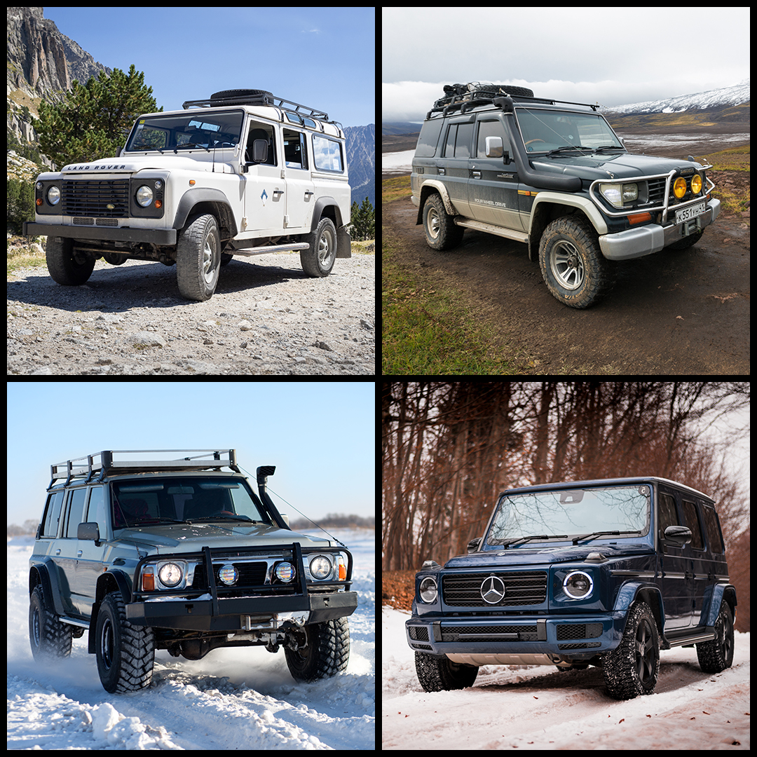 MotorCrushApp's tweet photo. Top 4 Foreign Cars for Off-Road Excursions! 🌄🚙 ​

1️⃣ Land Rover Defender ​
2️⃣ Toyota Land Cruiser ​
3️⃣ Nissan Patrol ​
4️⃣ Mercedes-Benz G-Class ​

Share your favorite epic off-road experiences with these cars in the comments below! 📸🌟 ​

#OffRoadAdventures https://t.co/0lFEyPpMdi