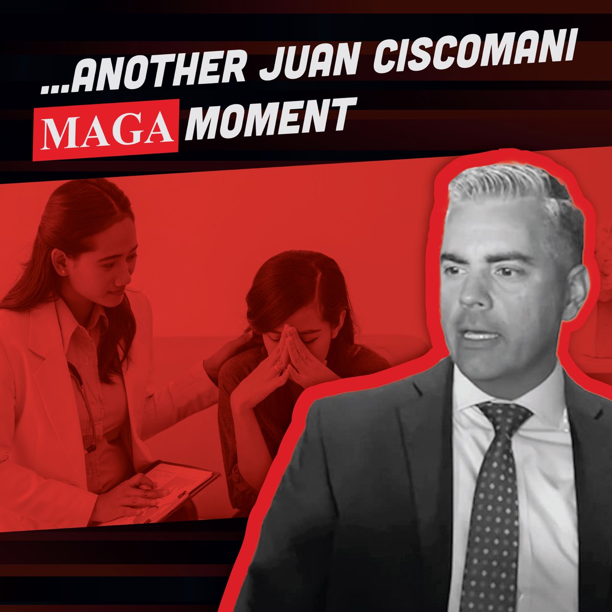 Another Ciscomani MAGA Moment:

Ciscomani co-sponsored HR7, which would prevent anyone buying insurance from the Affordable Care Act marketplace from receiving abortion-related care. This bill would force countless women off their private insurance plans.

#AZ06 deserves better.