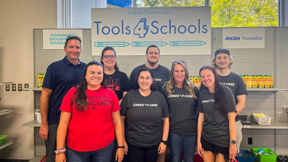 School is almost in session ✏️

A fun day with our friends at @wakeedpa's Tools4Schools, one of the recipients of the #Canes School Supply Drive happening 8/16-8/22!

Learn More » wakeed.org/tools4schools