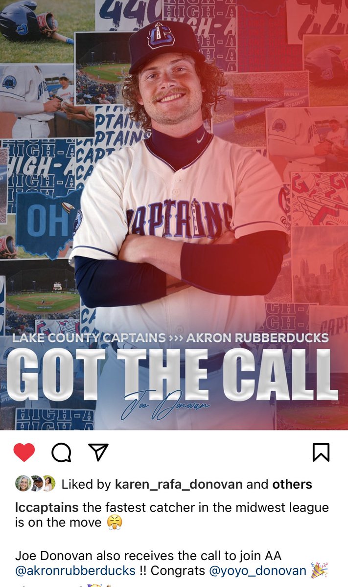 Congrats to Joe D for climbing another step closer to his big league dream!  I couldn’t be more proud of his maturity, humility and professionalism every step of the way.🙏🏻