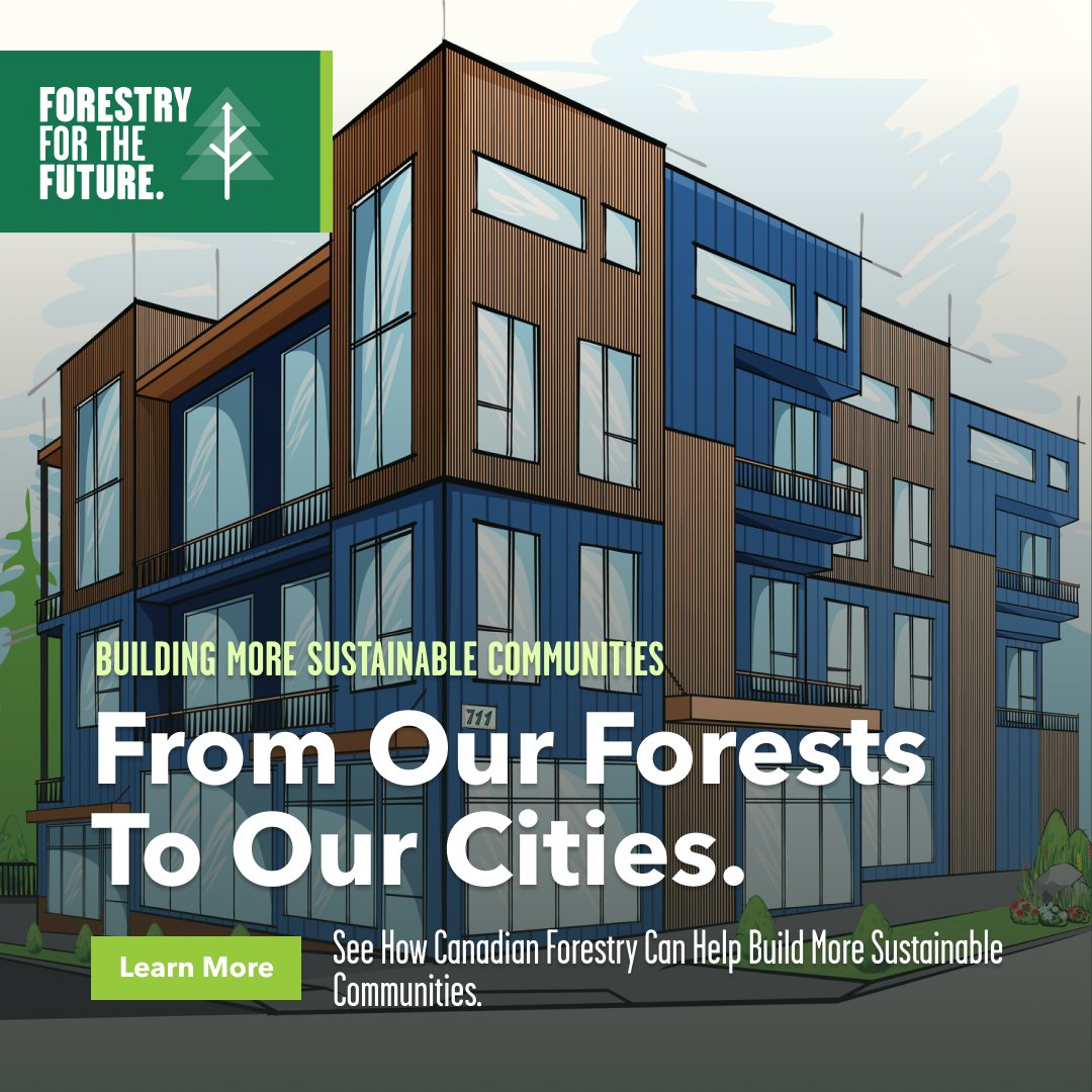 When we build our schools, skyscrapers, and community centres with wood, we move the carbon capture potential of our forests into our cities, creating the kind of carbon storage we need to reach our net-zero goals.

#forestry #masstimber #carbonstorage
#buildwithwood #sustainable