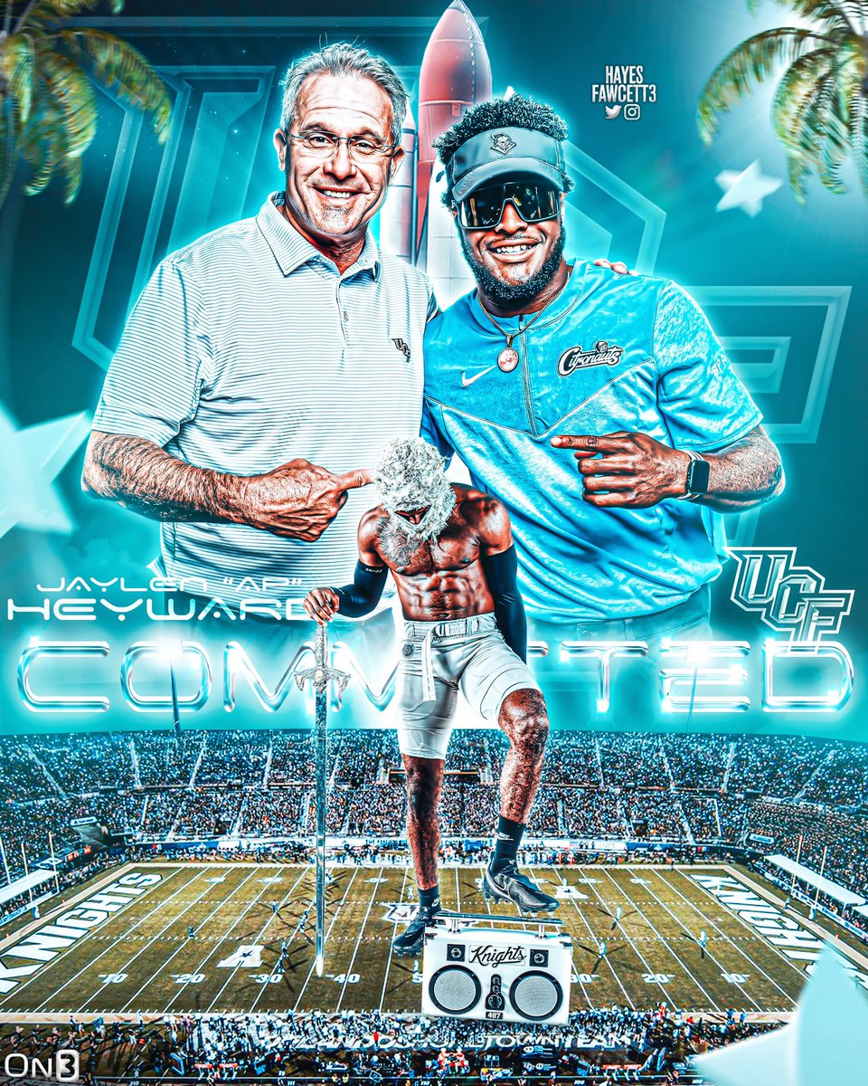 BREAKING: Elite 2024 Safety Jaylen Heyward tells me he has Committed to UCF!

The Top 100 Recruit was formerly Committed to Georgia

Heyward is the highest-ranked player to Commit to UCF in the modern ranking ERA 👀

on3.com/college/ucf-kn…