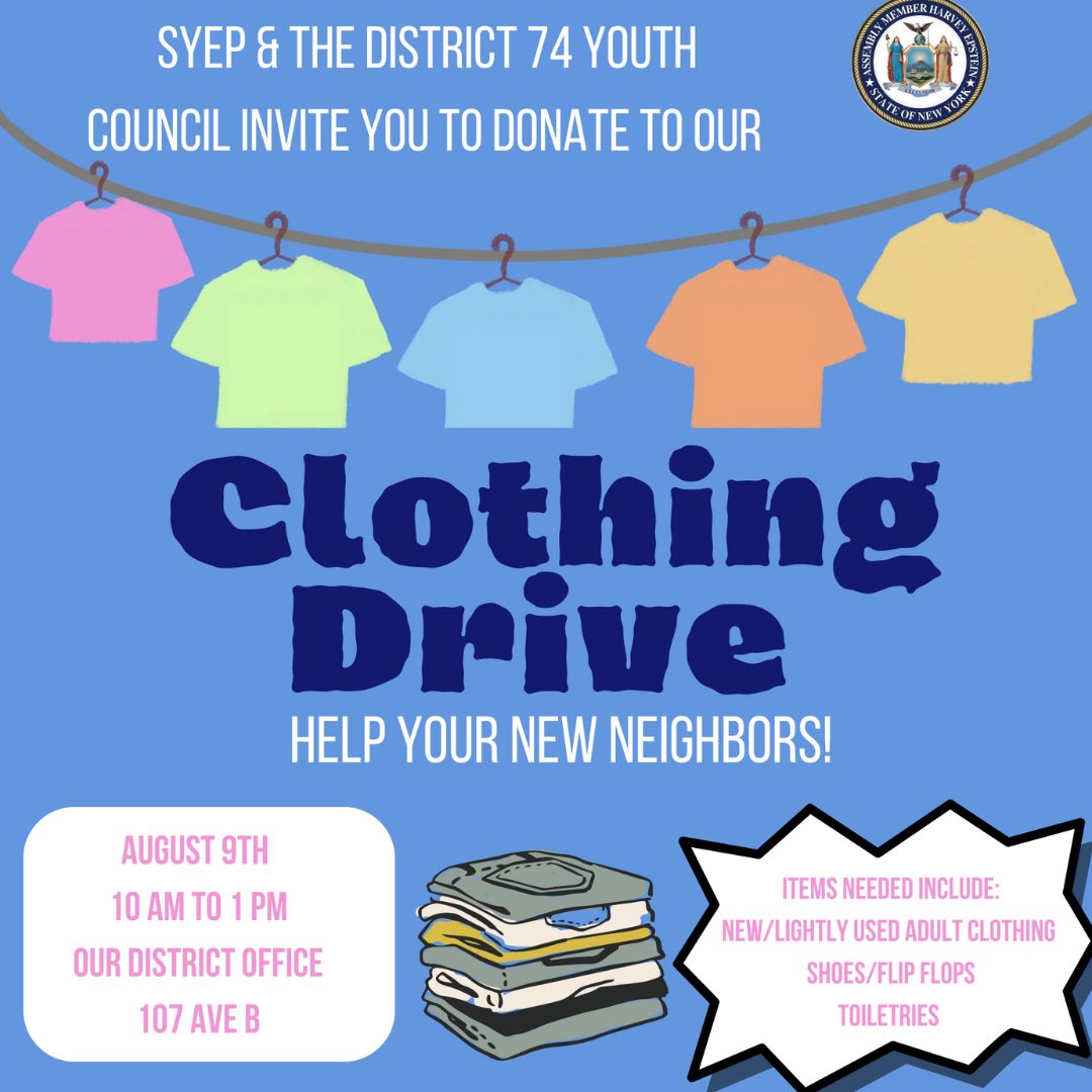 Joining 129 state legislative colleagues representing 34 states as a part of the Legislators for Welcome initiative launched by @VoiceforRefuge. I am glad to commit to welcoming our new neighbors in NYC. Join me by donating to our clothing drive tomorrow at 109 Ave B from 10-1.