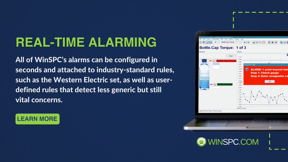 WinSPC's tweet photo. All of WinSPC’s alarms can be configured in seconds. Learn more about real-time alarming here: 👉 https://t.co/j7eseqmRYj
#Manufacturing #QualityControls https://t.co/OfFnADumDr