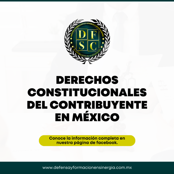 DFSC_Sinergia's tweet photo. En México buscan proteger al contribuyente y garantizar que se respeten sus derechos y garantías individuales en el ámbito tributario.
Y tú, ¿Ya lo sabías? 👆🏻🧐

#noticiasméxico #derecho #abogadosenmexico #soyabogado #dfsc #capacitacionesdfsc #abogadosméxico #abogadosmexico https://t.co/z02FEY1W27
