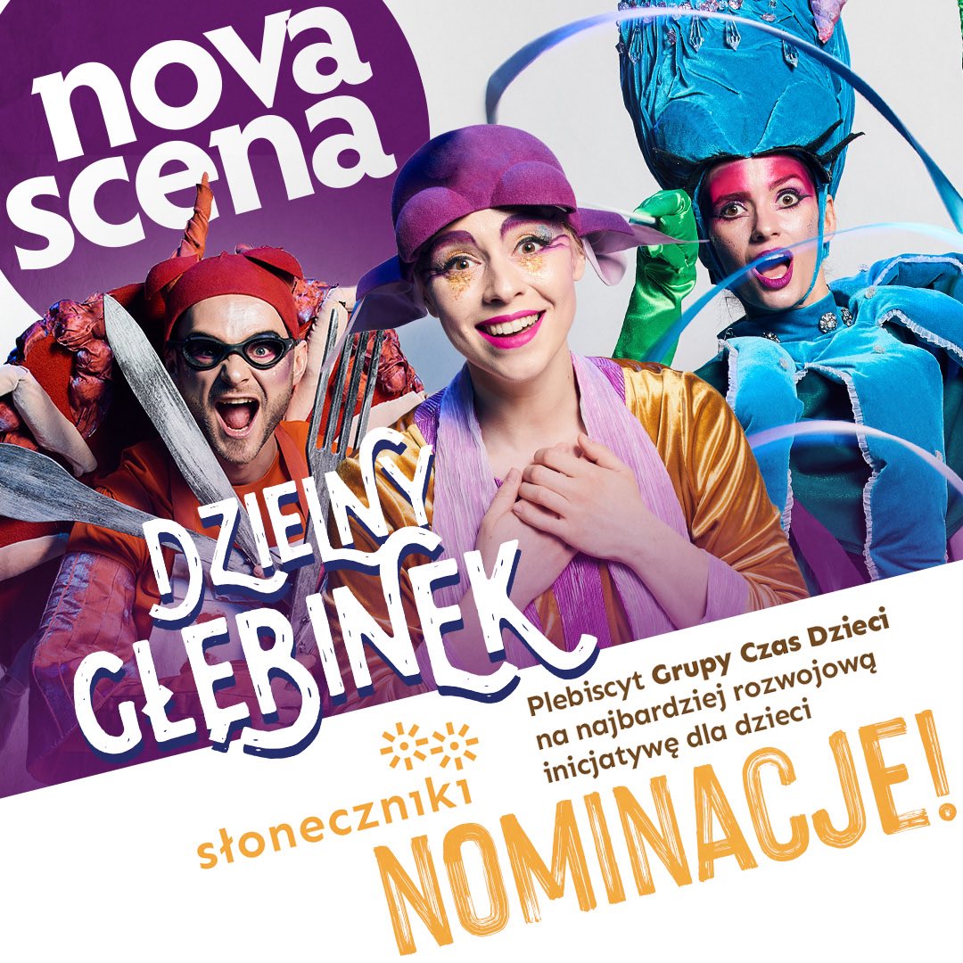 The Noble Gnarble is nominated for Best Visual Arts and Best Music at the Słoneczniki awards in Poland! This sold-out production has been extended through September.

If you’re interested in perusing this new TYA musical for licensing, reach out to us for an advance copy.