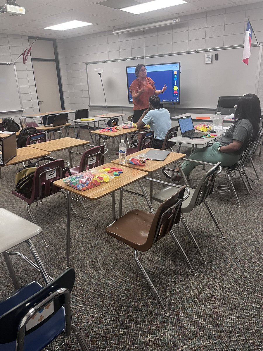7th grade spent some time learning how to model multiplying and dividing fractions using shape pattern blocks. <a href="/HumbleISD_SMS/">Ross Sterling MS</a> <a href="/Humble_2ndMath/">Secondary Math Dept.</a>