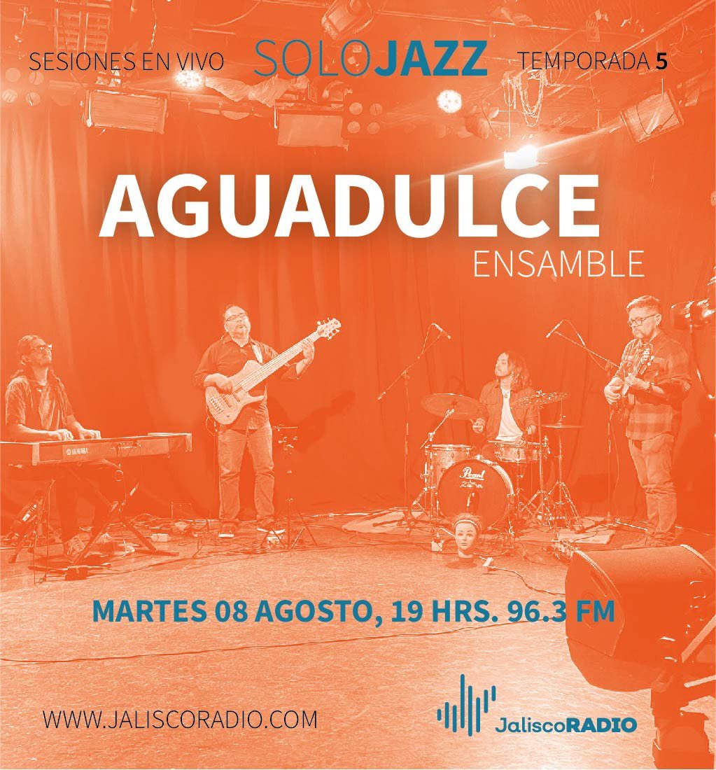 Esta noche escucha a Aguadulce ensamble en sesiones en vivo de sólo jazz. 19 hrs. 96.3 FM @jaliscoradio_ jaliscoradio.com