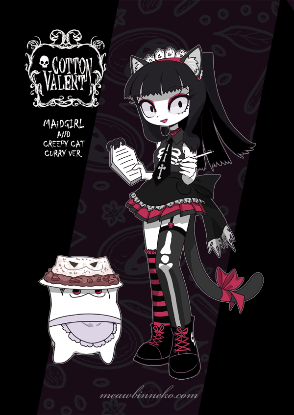 「Am I late? Happy International Cat day!」|Cotton Valent 🖤 Thai Book Fair : i41のイラスト
