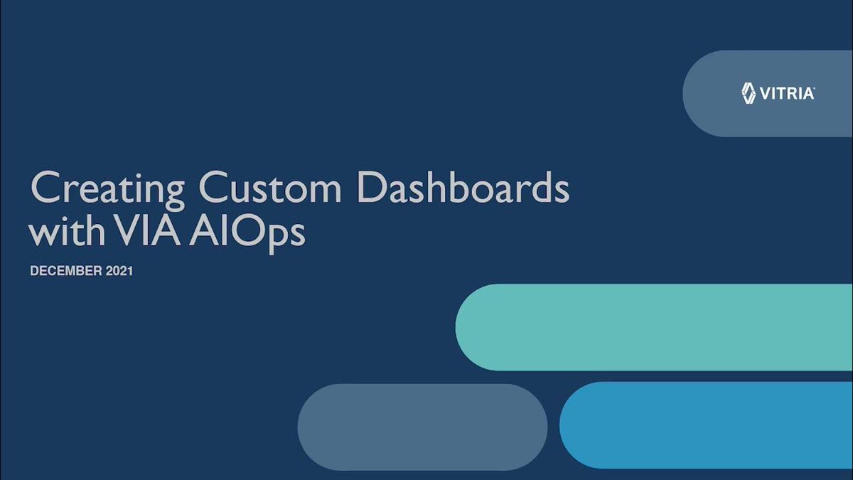 VitriaTech's tweet photo. Learn how to create custom dashboards for a particular persona or a specific user in minutes with VIA AIOps.

Building custom dashboards improves the efficiency and each of your personas:

https://t.co/QNO2gYXtbH

#AIOps #ITOperations https://t.co/W9pvYCbOE8