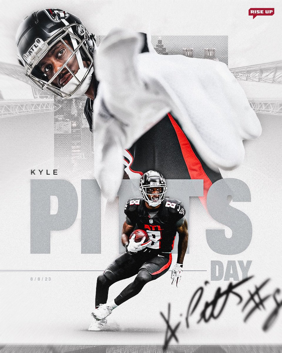 AtlantaFalcons's tweet photo. 8️⃣/8️⃣ means one thing 

Happy @kylepitts__ Day!

RT to show love to our TE https://t.co/EeWYizQKAs