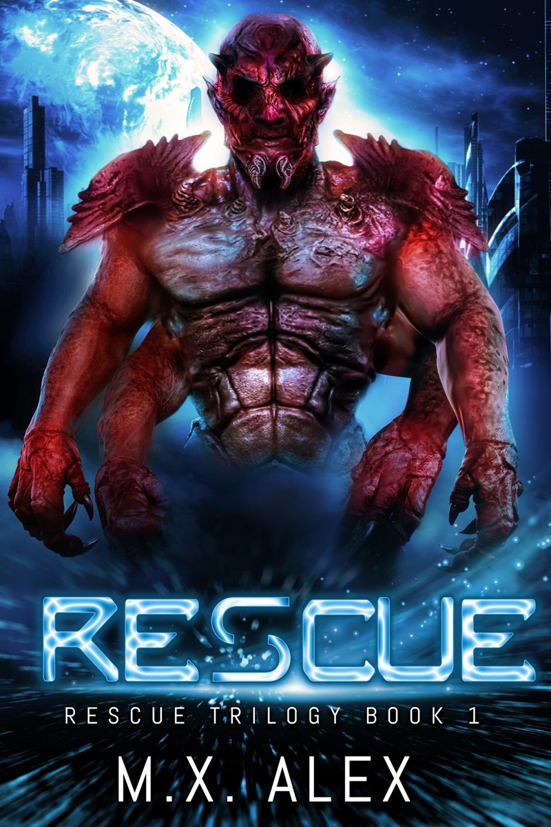 It's my pleasure to officially reveal Rescue's new and improved cover, featuring everyone's favorite alien Dom, Kipexo.

Ebooks are live now. Paperbacks will go live as soon as I review a proof copy to check the new formatting.