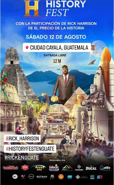 edomexaldia's tweet photo. Tras el espectacular éxito del History Fest en El Salvador, Rick Harrison llega al History Fest Guatemala 
 https://t.co/p8AtBbnk0W https://t.co/ZN91Cv0tzJ