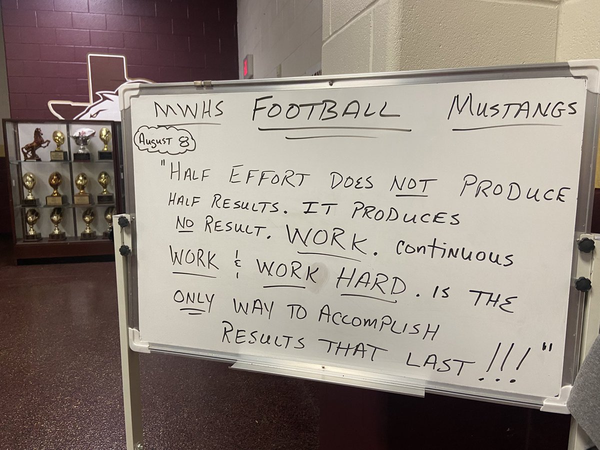 The office this afternoon is Magnolia West. <a href="/MagWestFootball/">Mustang Football</a> looks to continue a streak of 12 playoff appearances in 13 years despite losing some key talent to graduation. #txhsfb