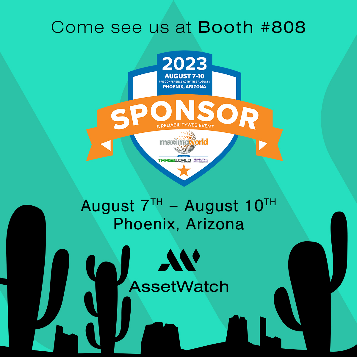 GoAssetWatch's tweet image. AssetWatch is in booth #808 at #MaximoWorld2023! We&apos;re excited to connect today a 4 PM MT at the Welcome Reception, and we look forward to meeting you at our booth tomorrow! 

#AssetWatch #predictivemaintenance #conditionmonitoring #oilanalysis #MW2023 #MaximoWorld23