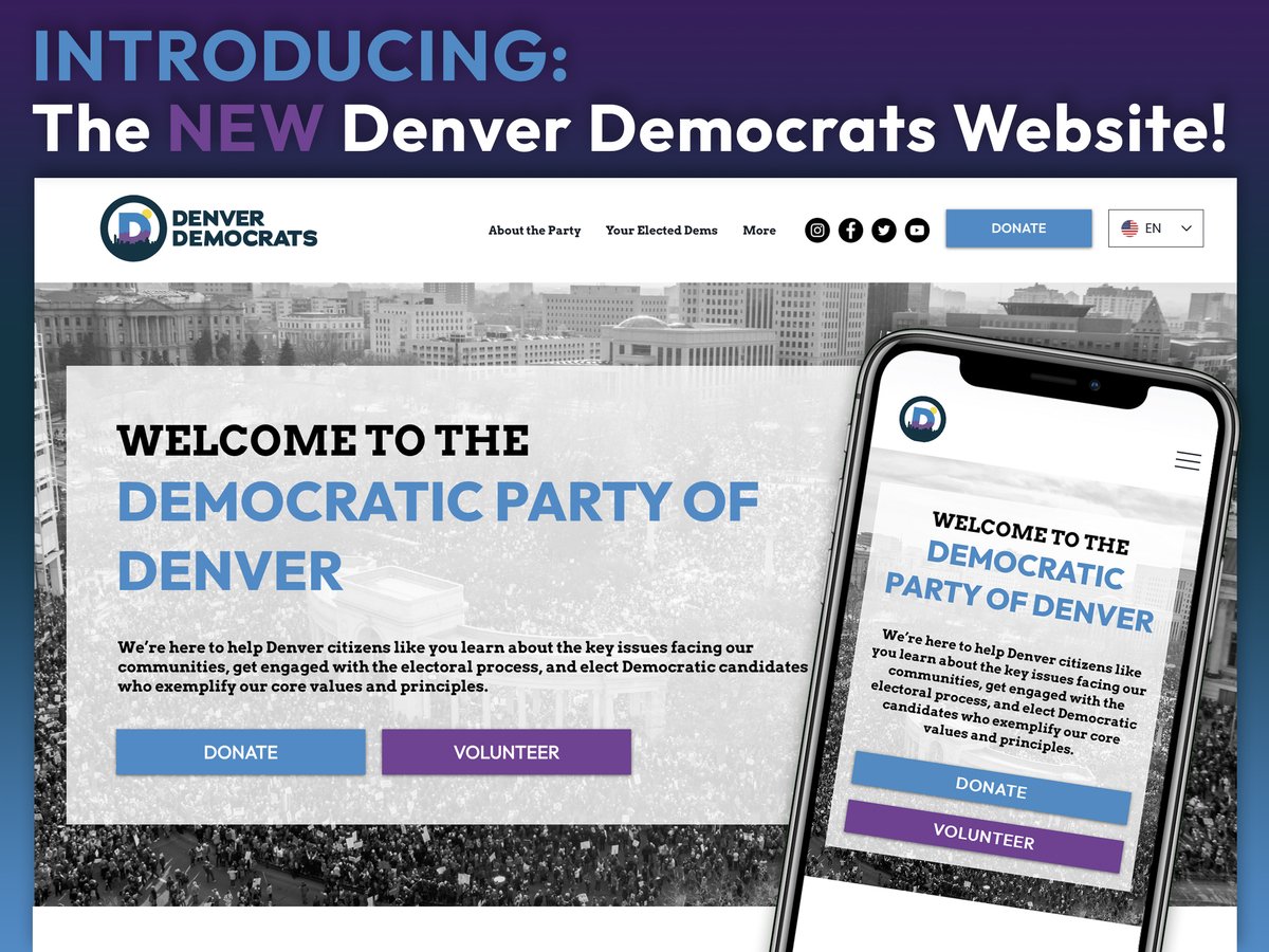 DenverDems's tweet photo. Exciting News Alert! We're thrilled to unveil our brand-new website!
#DenverDemocrats #NewWebsite #EmpowerChange #CommunityFirst https://t.co/gSy7F9VZZd
