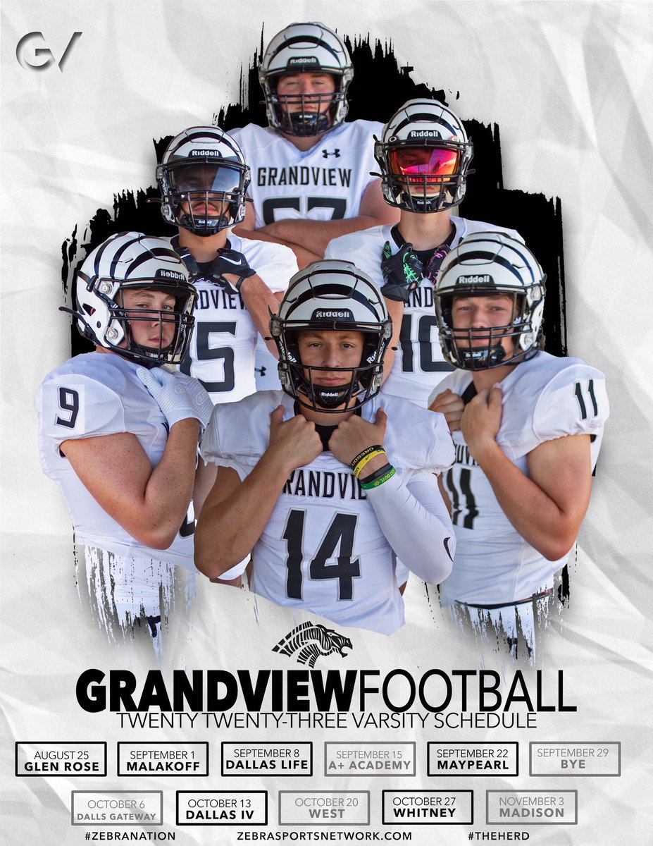 BAD__Graphics's tweet photo. It’s that time of the year AGAIN!
🏈FRIDAY NIGHT LIGHTS🏈
#zebrafootball #grandview
@ryderhayes22 @cane_cooley https://t.co/CRBkcHJw7d