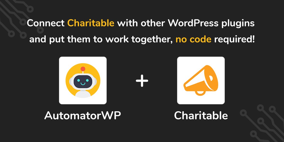 AutomatorWP's tweet photo. Connect @wpcharitable & your #WordPress plugins with #NoCode like:
- Make a donation > Add user to @ActiveCampaign
- Make a donation > Add as @easyaffapp affiliate
- Make a donation > Activate #WPCode snippet
More info:π
https://t.co/07iT2FFmLb
#automator #fundraising #marketing https://t.co/qL9tdiEvHr