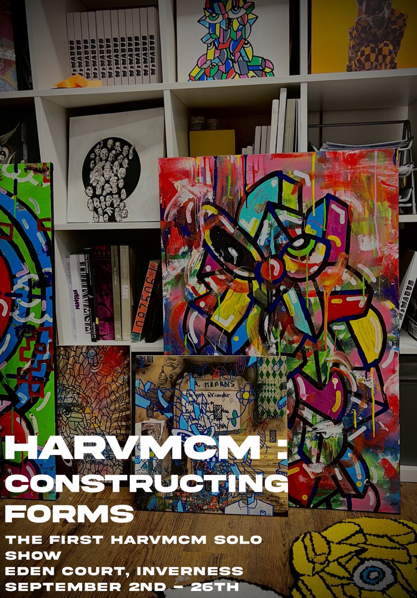 The first EVER Harvmcm solo show. 

Harvmcm: Constructing Forms

Coming next month in Scotland. This has been a long time goal of mine, buzzing 🏴󠁧󠁢󠁳󠁣󠁴󠁿❤️