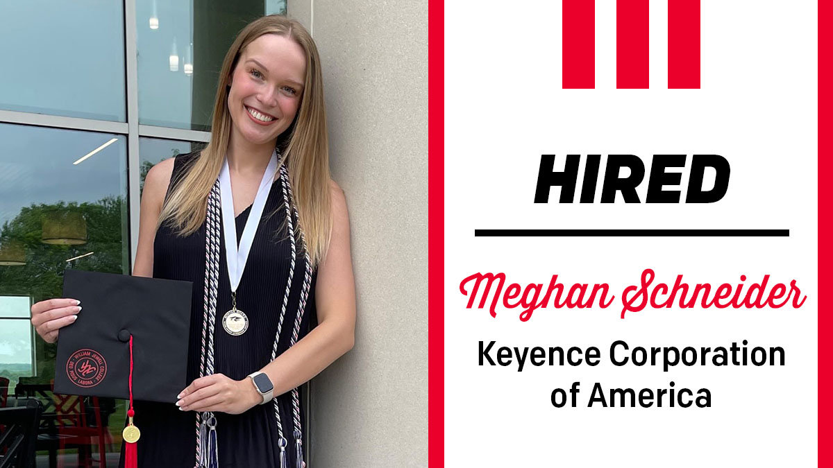 William Jewell College (@williamjewell) on Twitter photo <a href="/MortarBoard/">Mortar Board</a> secretary and Psi Chi member Meghan Schneider of Liberty has joined the team at <a href="/KeyenceUSA/">KEYENCE</a> as a sales engineer in #KC! Meghan was also part of <a href="/WJCVolleyball/">William Jewell Volleyball</a> and Delta Zeta while on #TheHill. Congrats, Meghan! #JewellClassof2023 <a href="/MortarBoard/">Mortar Board</a> secretary and Psi Chi member Meghan Schneider of Liberty has joined the team at <a href="/KeyenceUSA/">KEYENCE</a> as a sales engineer in #KC! Meghan was also part of <a href="/WJCVolleyball/">William Jewell Volleyball</a> and Delta Zeta while on #TheHill. Congrats, Meghan! #JewellClassof2023