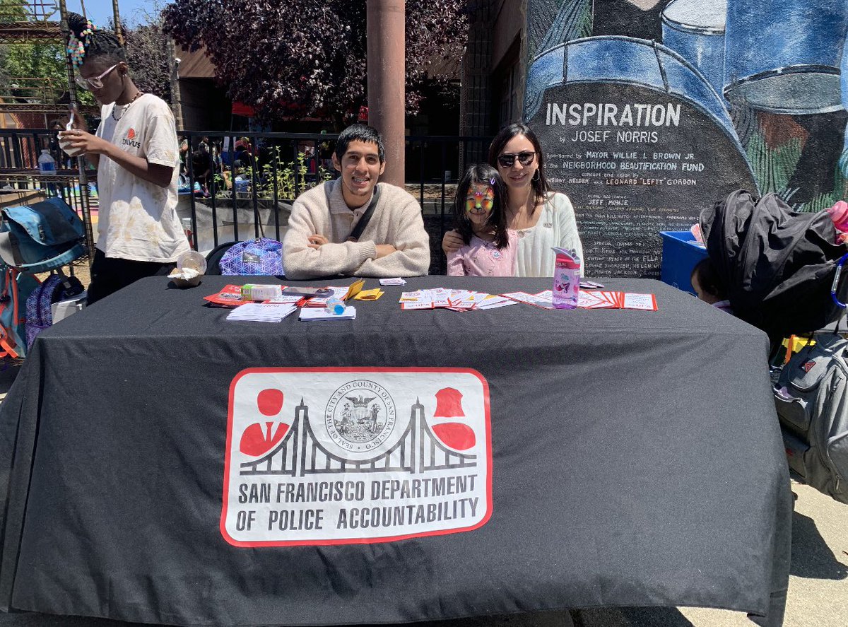 SF_DPA's tweet photo. Our DPA team has been out speaking with #SanFrancisco residents about what we do and how they can contact us. Thank you to our partners at Mo Magic for having us at #NationalNightOut in #WesternAddition and the Mo Magic #BackpackDrive in the Fillmore district. https://t.co/irYA8xx56g